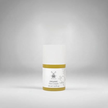Crème pour le visage Mühle Organic (50 ml) présentée dans son flacon pompe protecteur. Un soin naturel certifié pour hydrater et nourrir la peau au quotidien.