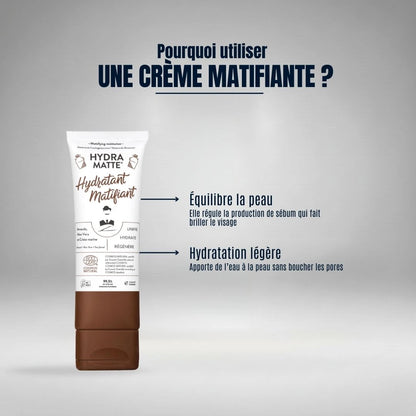 Crème visage matifiante