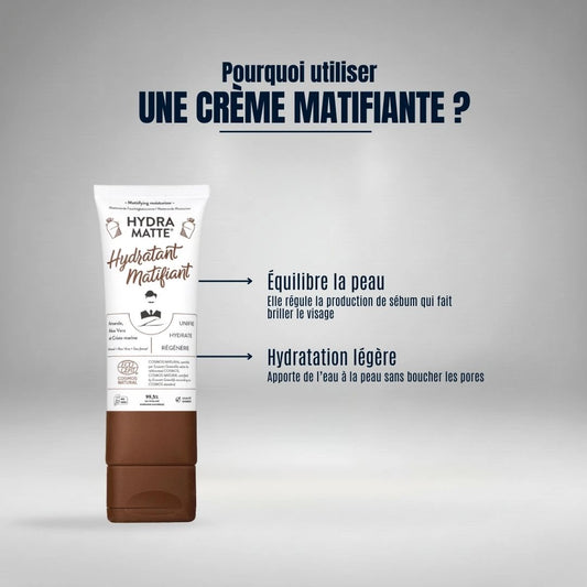 Crème visage matifiante