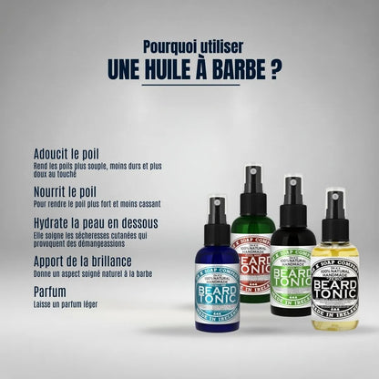 Pourquoi utiliser une huile à barbe ? Adoucissez le poil, nourrissez votre barbe et hydratez la peau en dessous avec notre sélection de soins naturels parfumés.