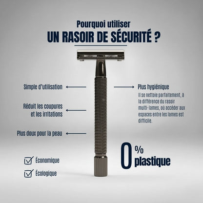 Découvrez pourquoi passer au rasoir de sécurité : une solution 0% plastique, économique et écologique pour un rasage doux sans irritations. Idéal pour une peau nette et saine